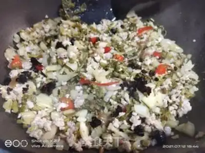 Make Meat and soybeans step 5