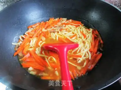 Make Five carrot curry noodles step 13