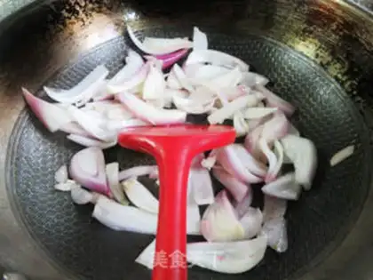 Make Octopus fried onions step 5