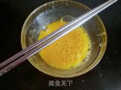Make Soybeans and fried eggs step 2