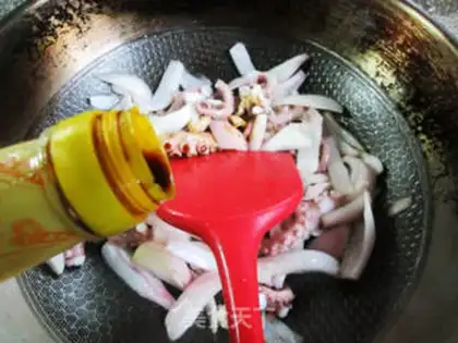 Make Octopus fried onions step 8