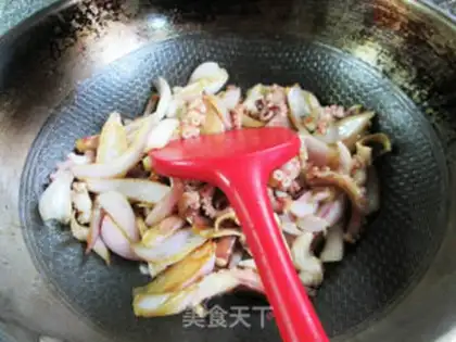 Make Octopus fried onions step 10