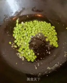 Make Soybeans and fried eggs step 5