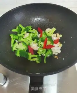 Make Shrimp fried broccoli step 9