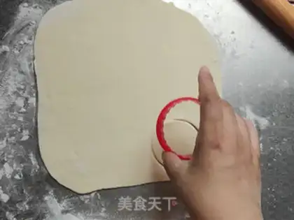Make "Seven Night Rose Rolls." step 3