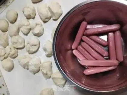 Make A mini ham sausage bread step 6