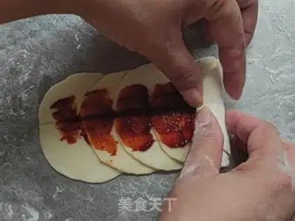 Make "Seven Night Rose Rolls." step 6