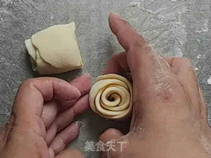Make "Seven Night Rose Rolls." step 8