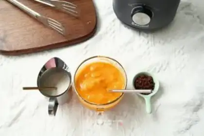 Make Sour cream mango ice step 6