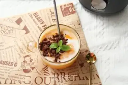 Make Sour cream mango ice step 8