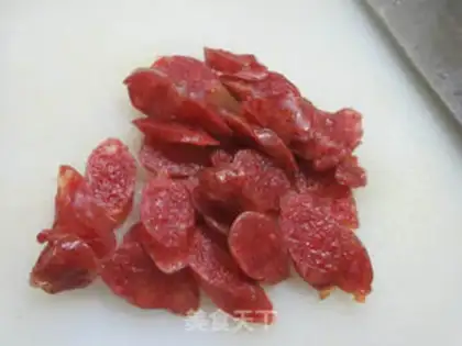 Make Sausage fried bitter melon step 1