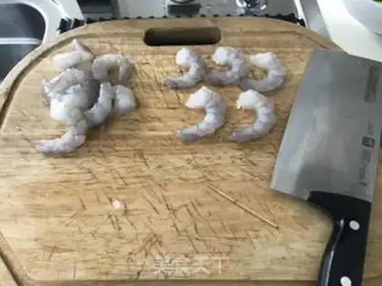 Make Pineapple cucumber shrimp step 0