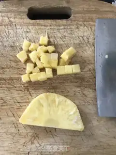 Make Pineapple cucumber shrimp step 3