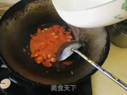 Make Tomato egg soup step 1