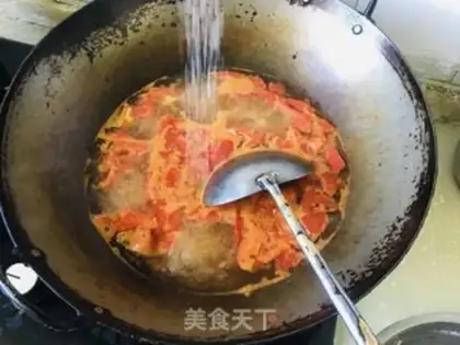 Make Tomato egg soup step 2