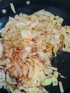 Make Five flowers and cabbage step 3