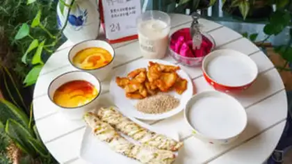 Make Breakfast chicken with sesame salt step 6