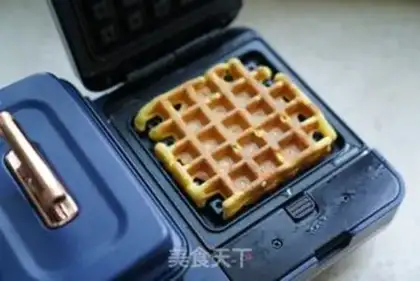 Make Onion pine waffles step 6