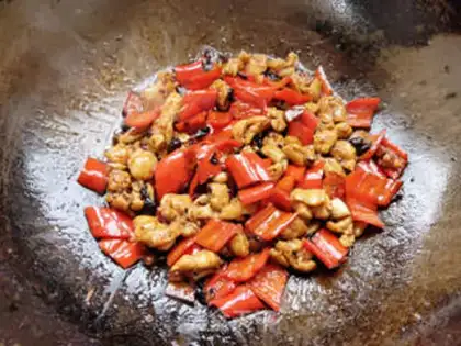 Make Porridge chili fried chicken step 8
