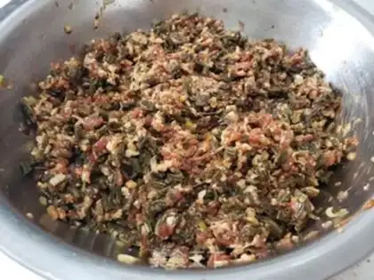 Make A bean-fruit dumpling step 2