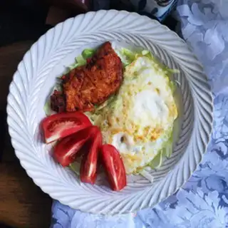 Make Chicken fried eggs step 7