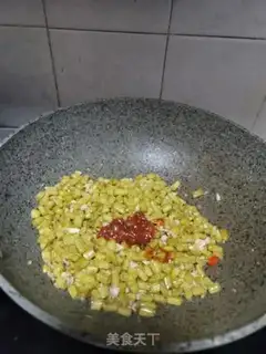 Make Spicy bean petals step 5
