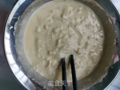 Make Golden mushroom egg pancakes step 3