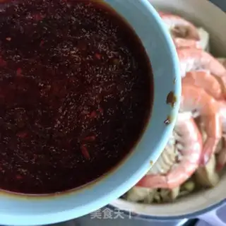 Make Three-juice chicken fin shrimp pan step 10