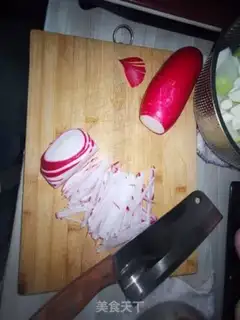 Make The radish step 0