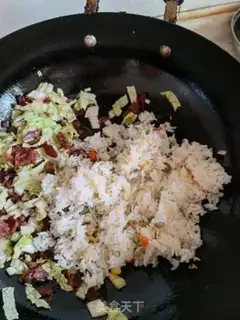 Make Sausage rice step 3