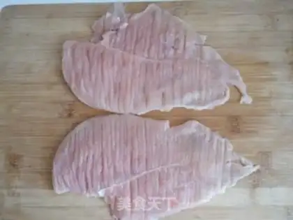 Make Chicken and apricot mushrooms step 1