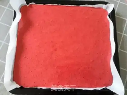 Make Red Cake Roll step 9
