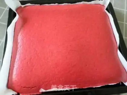 Make Red Cake Roll step 11