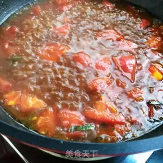 Make Sea sorghum beef and rice step 6