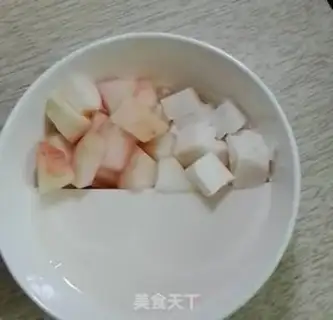 Make Peach cream bowl step 1