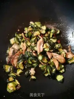 Make cucumber fried meat step 10