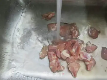 Make Soybeans, chicken-leg meat step 3