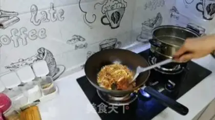 Make Pork powdered bean peel step 5
