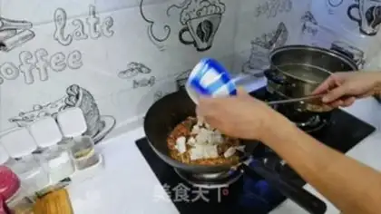 Make Pork powdered bean peel step 6