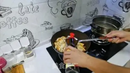 Make Pork powdered bean peel step 7