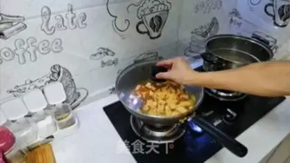 Make Pork powdered bean peel step 11