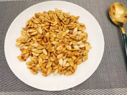 Make Milky pumpkin seeds step 4