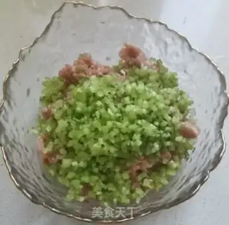 Make Celery dumplings step 4