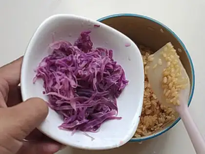Make The luenc rice group step 3