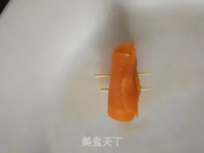 Make Carrot roses step 4