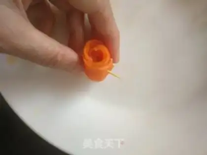 Make Carrot roses step 8