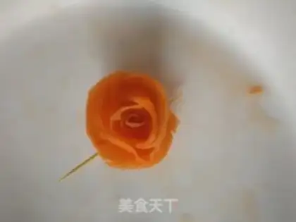 Make Carrot roses step 9