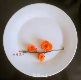 Make Carrot roses step 12