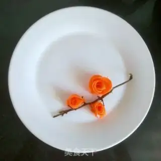 Make Carrot roses step 13