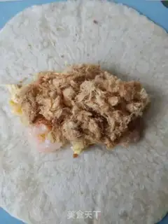 Make Shrimp cheese burrito step 4